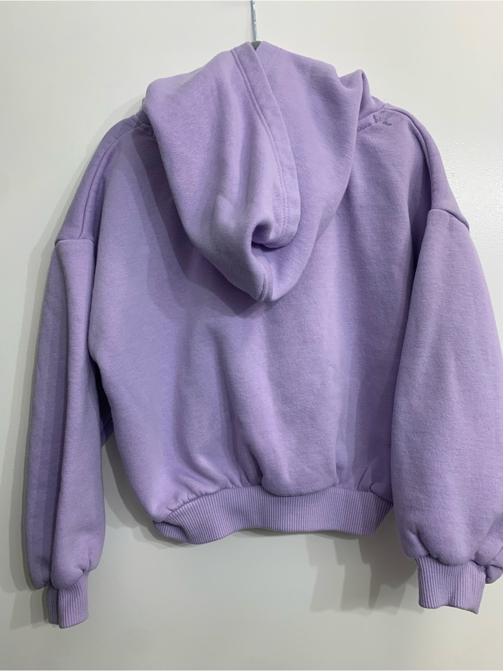 Nike Lavender Cropped Crewneck Hoodie Sweatshirt - Picture 2 of 3